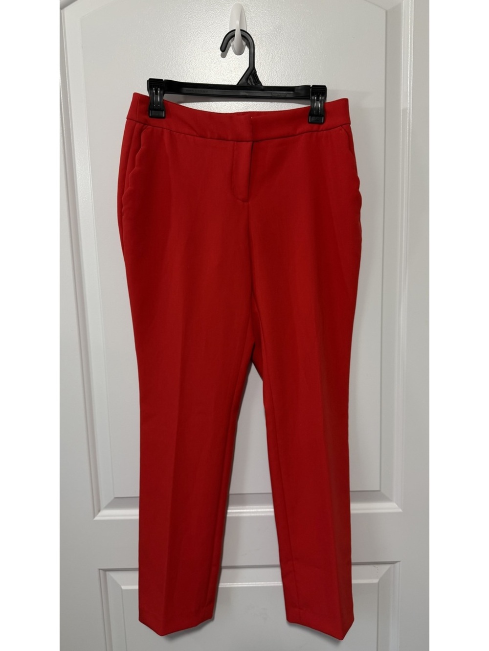 Dalia Women's Red Business Chic Scalloped Edge Pockets Size 2